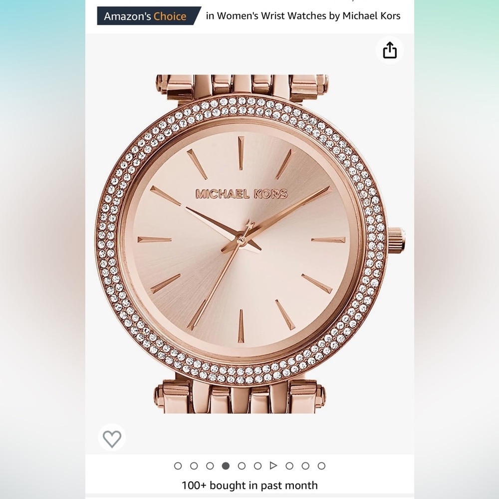 Rose Gold MK watch